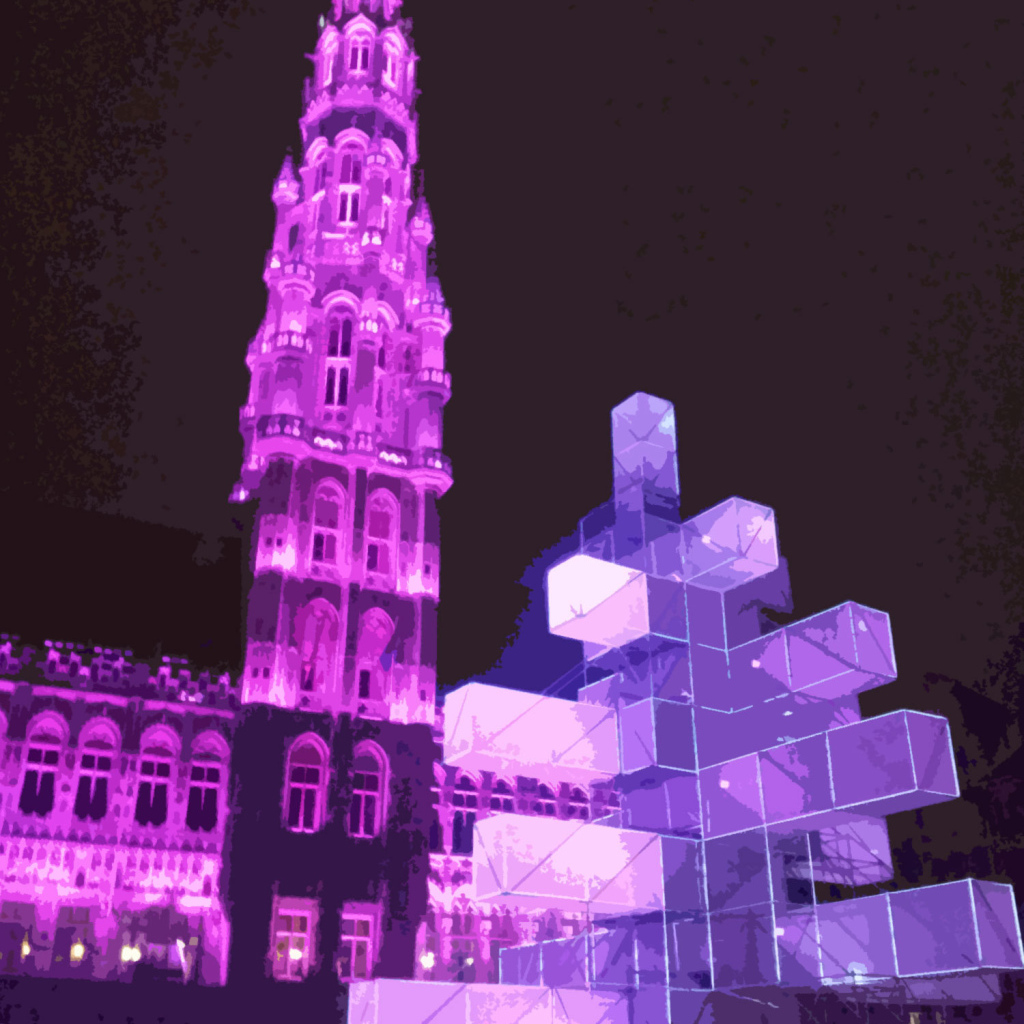 Новогодняя елка из кубиков