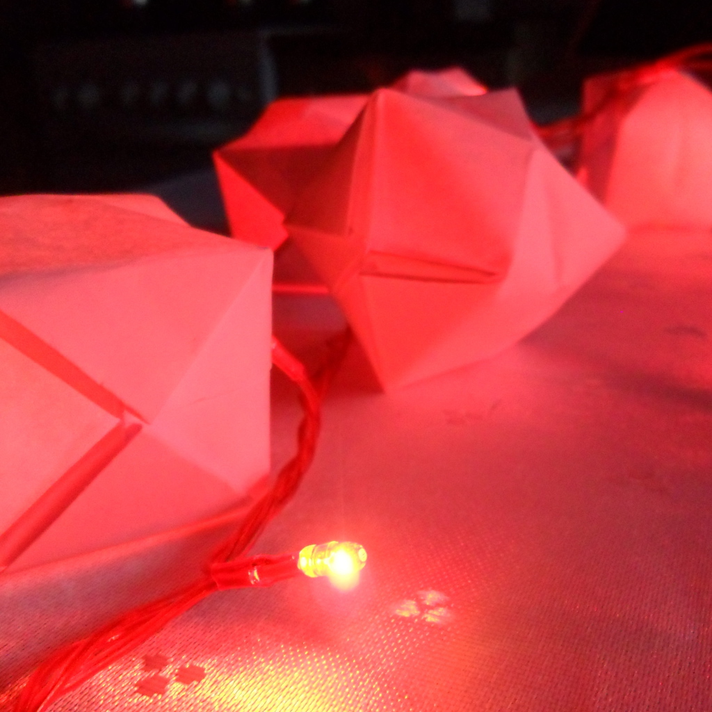 Оригами гирлянда