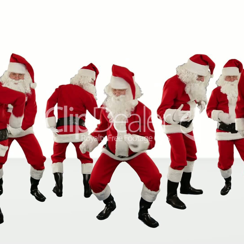 Дед мороз танцует