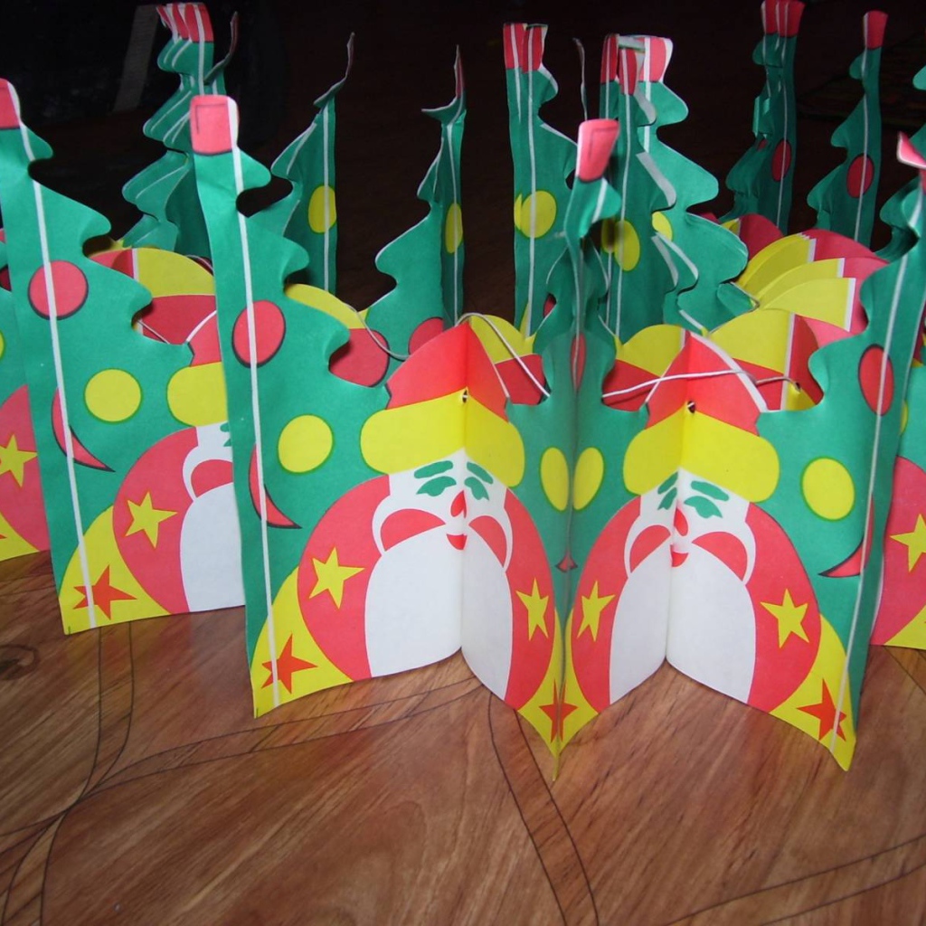 Дед мороз гирлянда