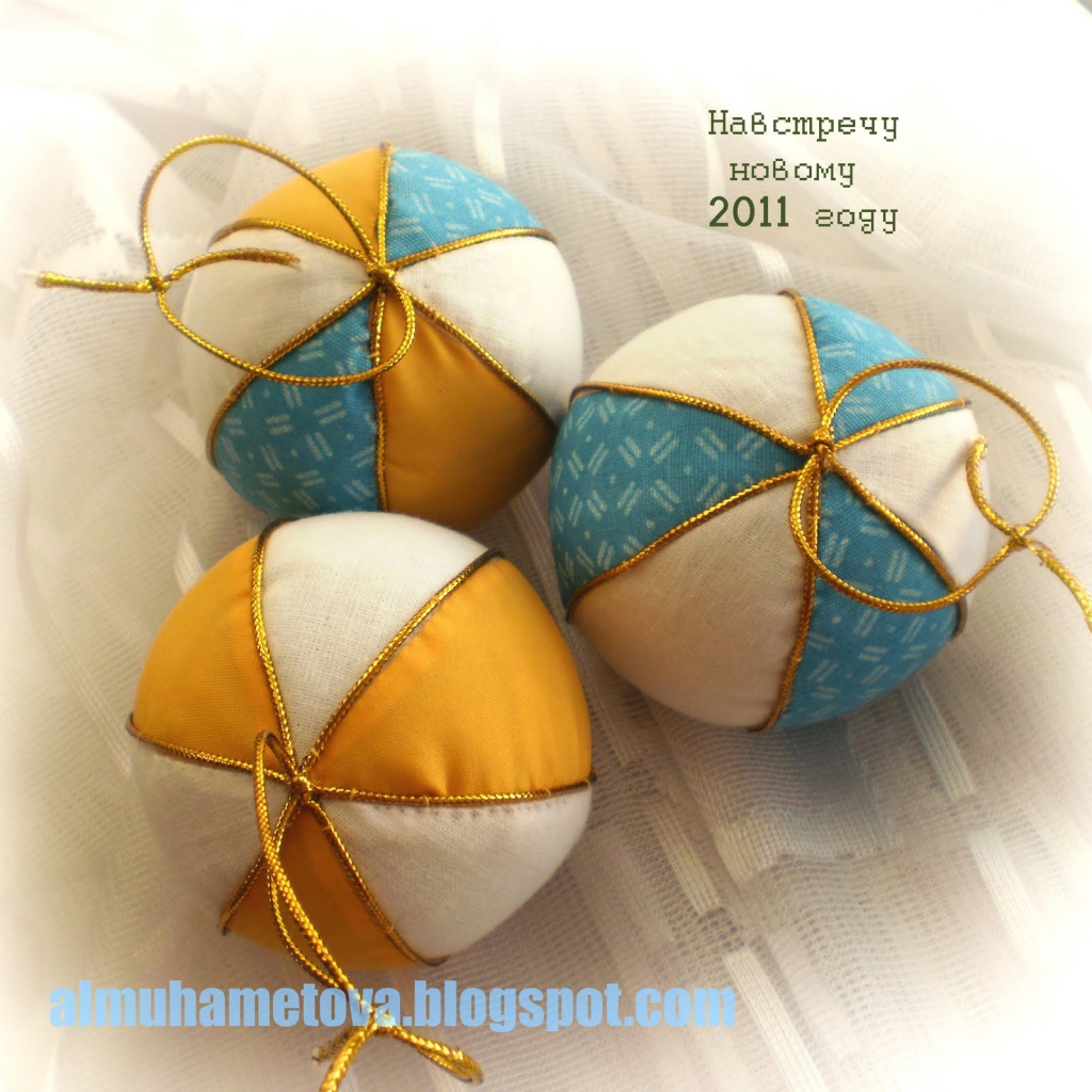 Mягкие елочные игрушки