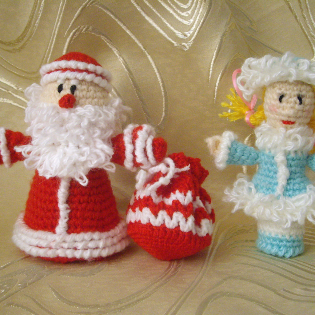 игрушка дед мороз и снегурочка