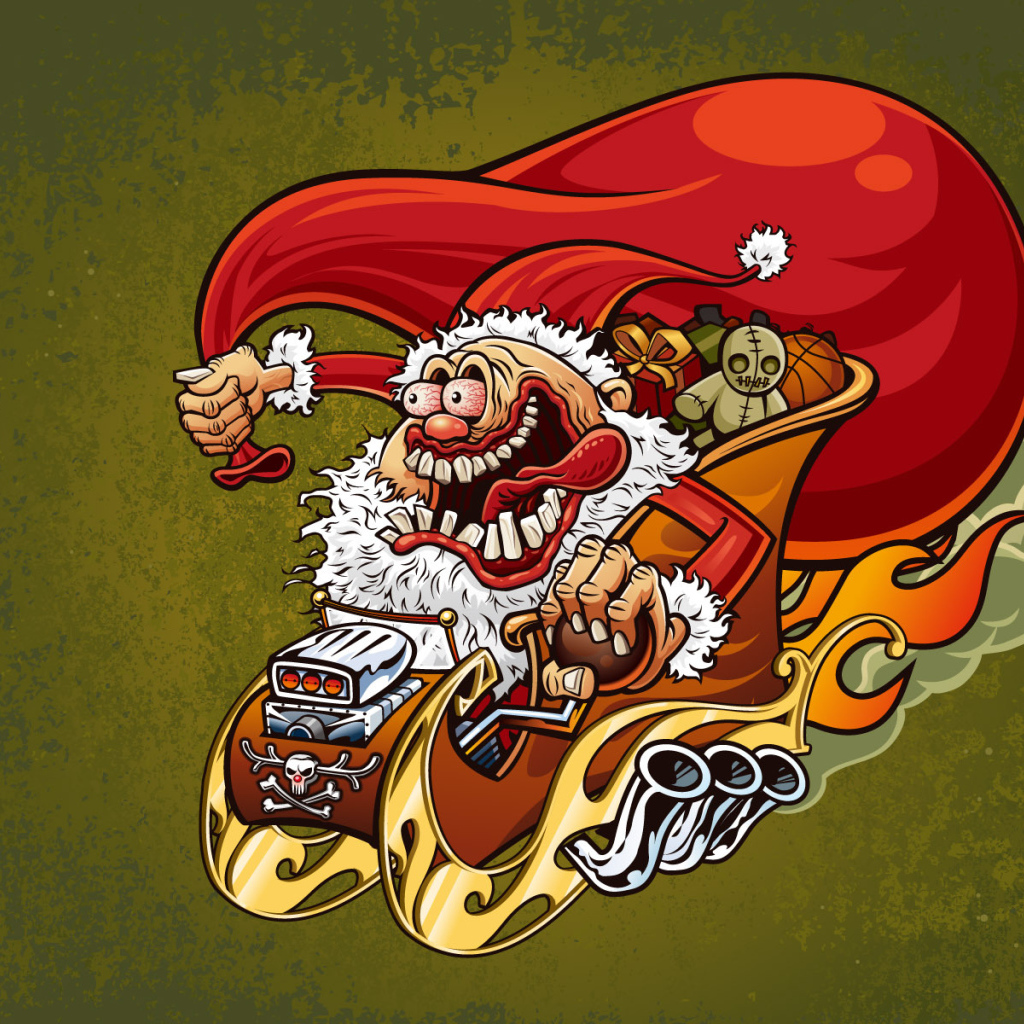 Cмешной дед мороз