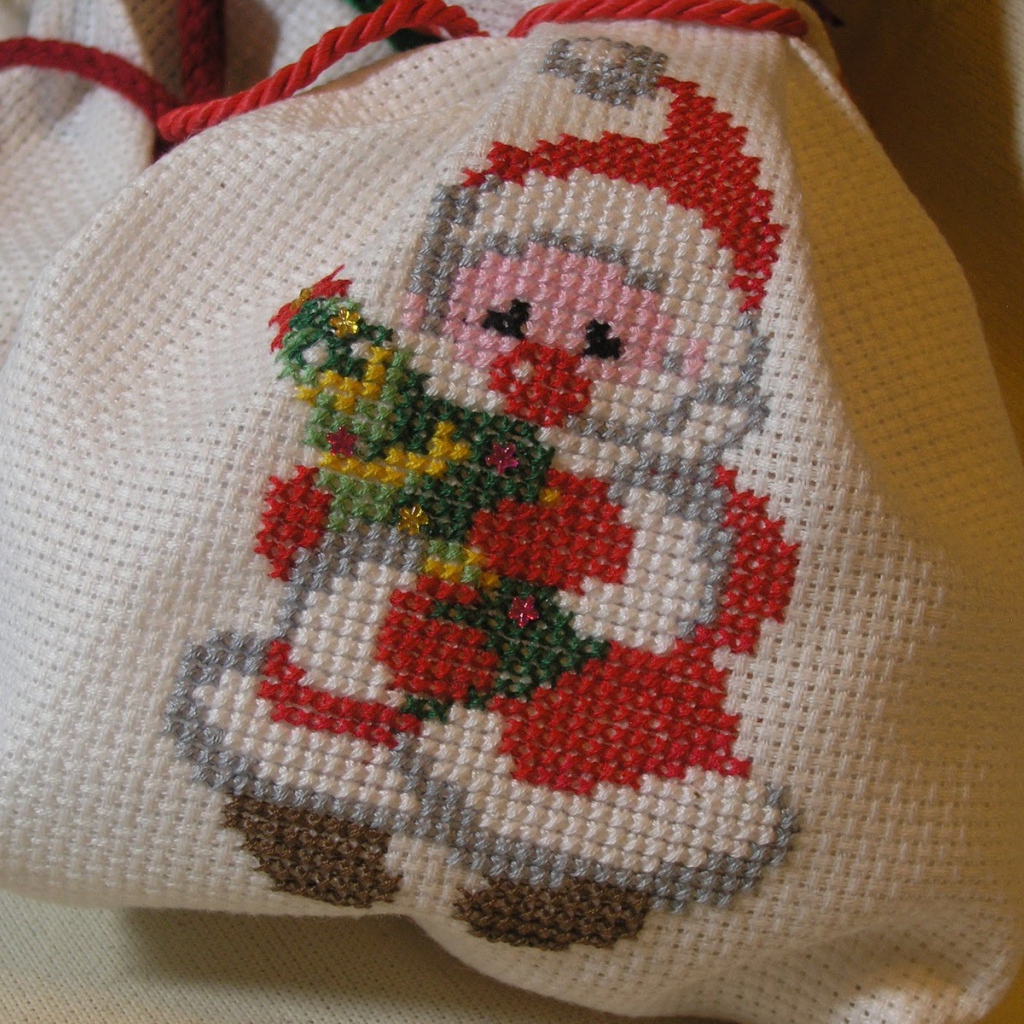 Bышивка дед мороз