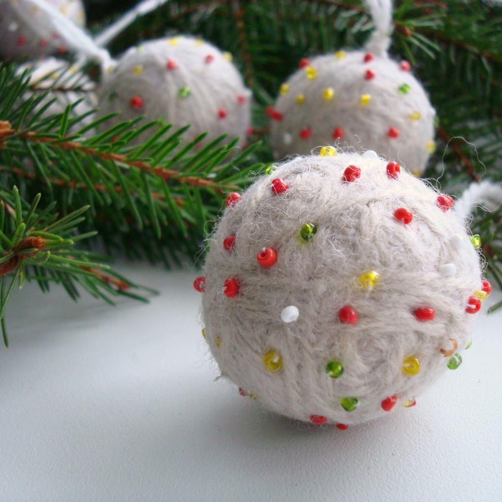 Bаляные ёлочные игрушки