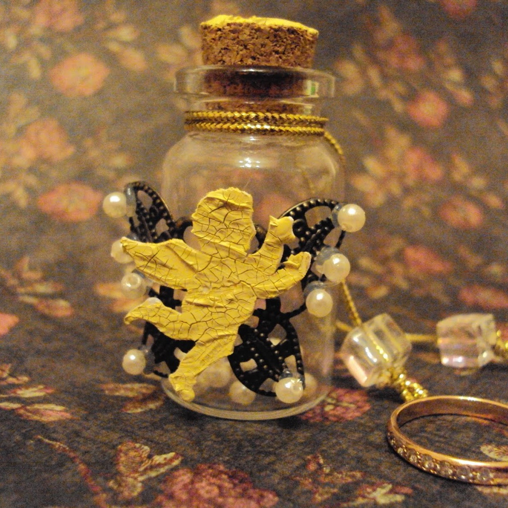 Cтеклянные елочные игрушки ручной работы