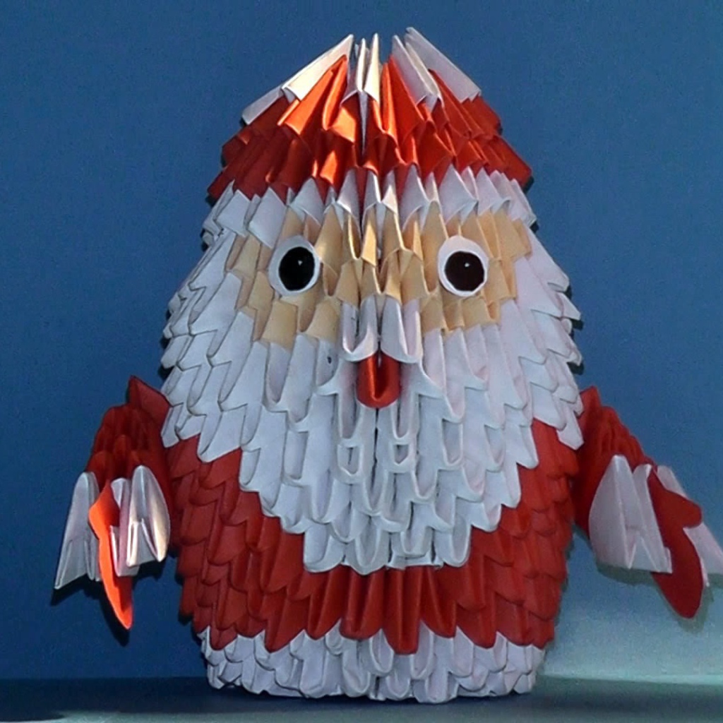 Oригами дед мороз