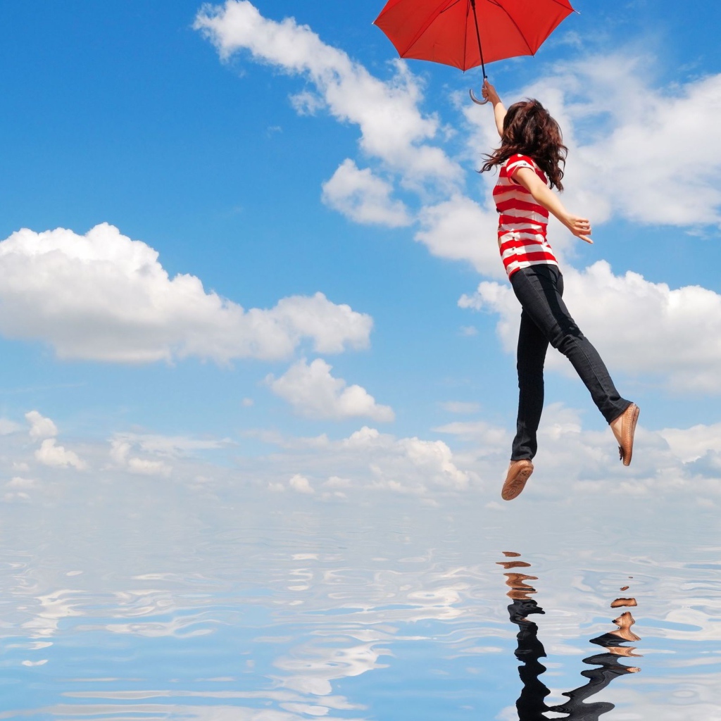 Полет на зонтике