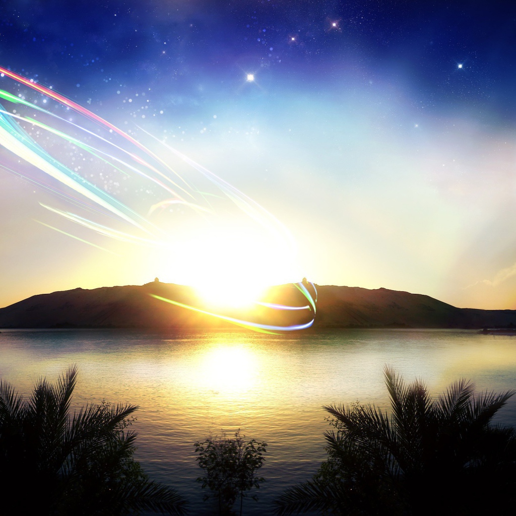 Цифровая графика воздушным шаром