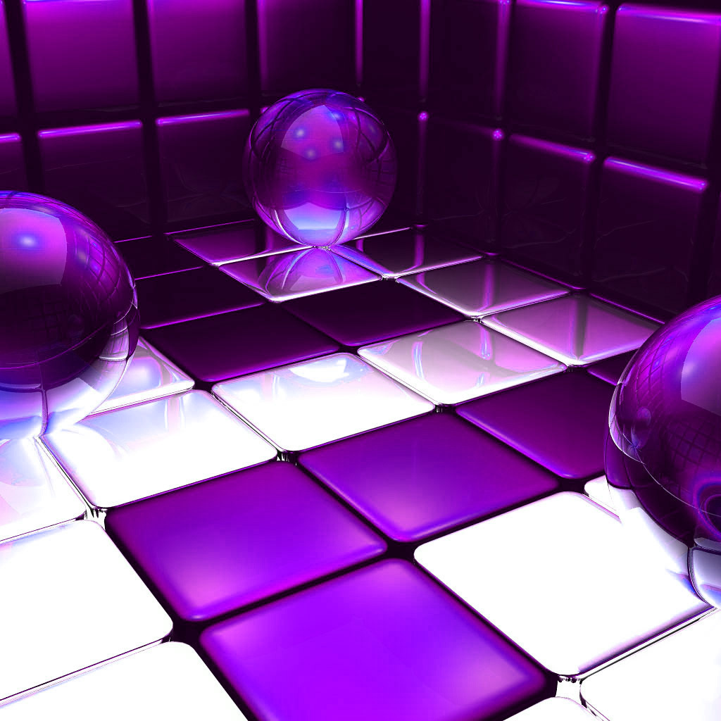 Фиолетовые шары