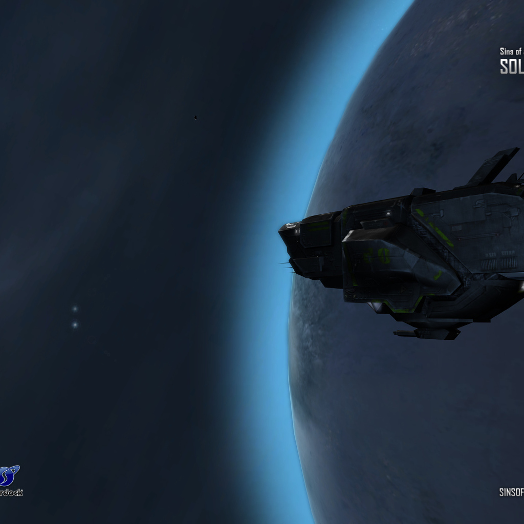 Космический корабль летит вокруг планеты