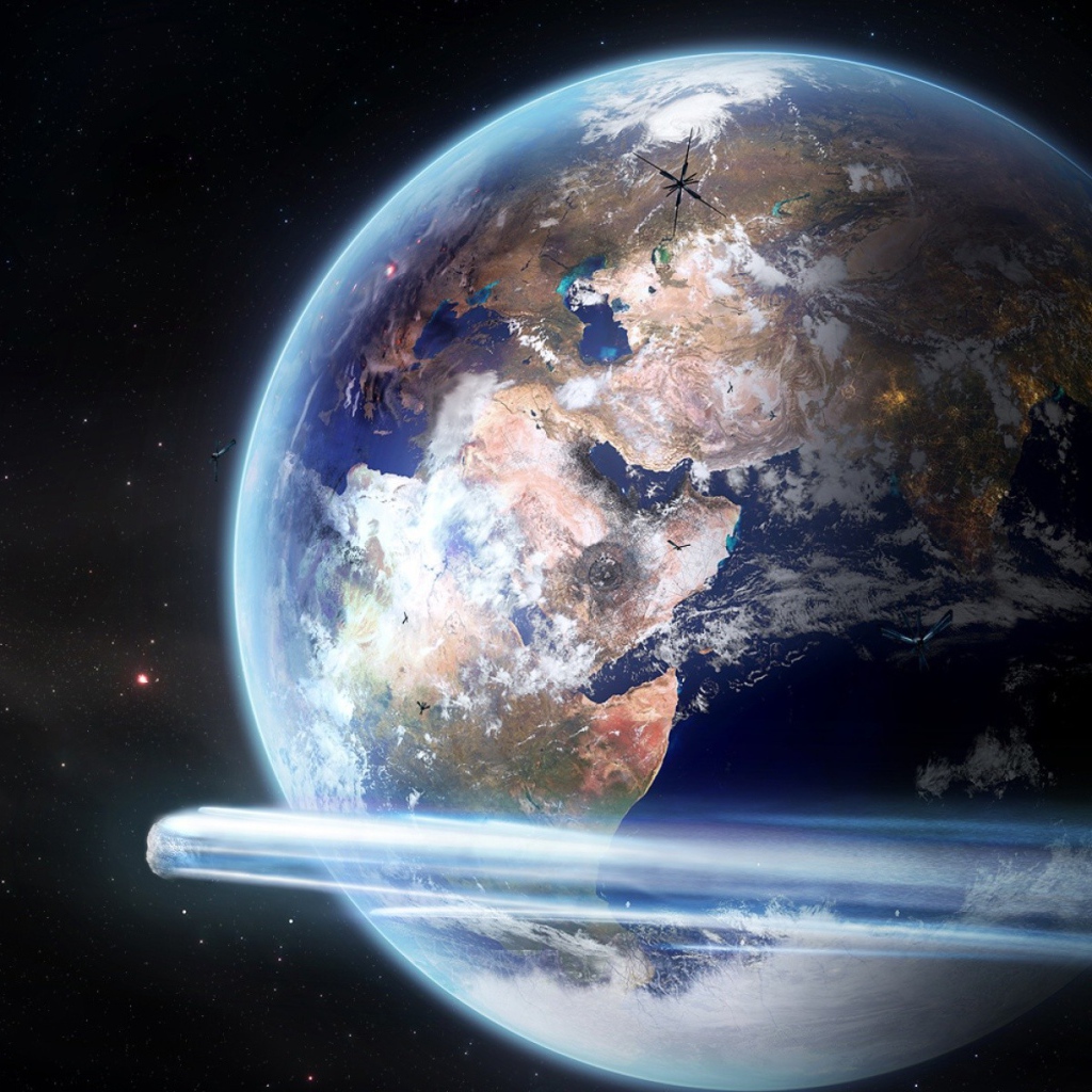 Вид на землю из космоса