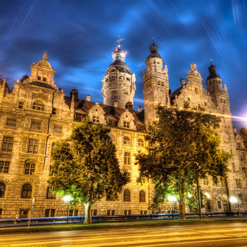 Лейпциг ночью