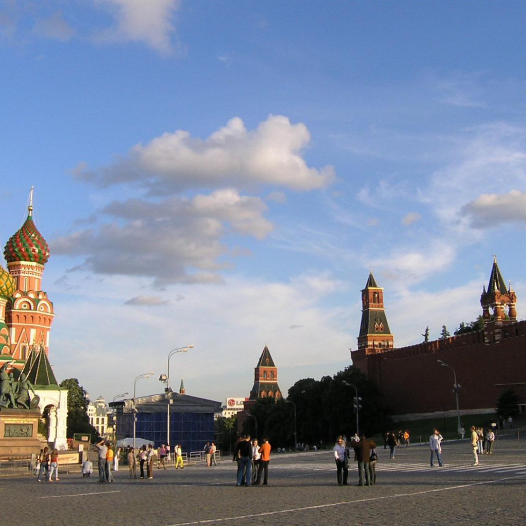Прекрасный день на Красной площади в Москве