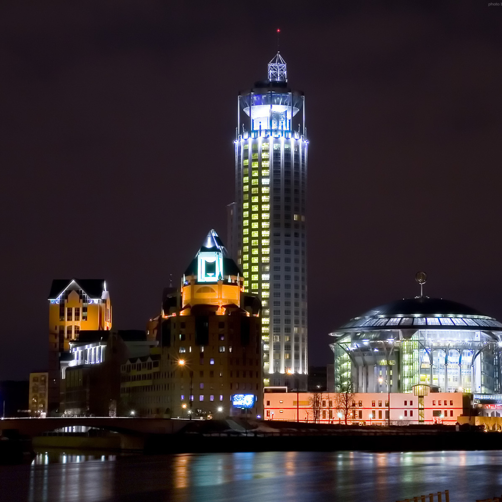 Архитектура Москвы в ночное время