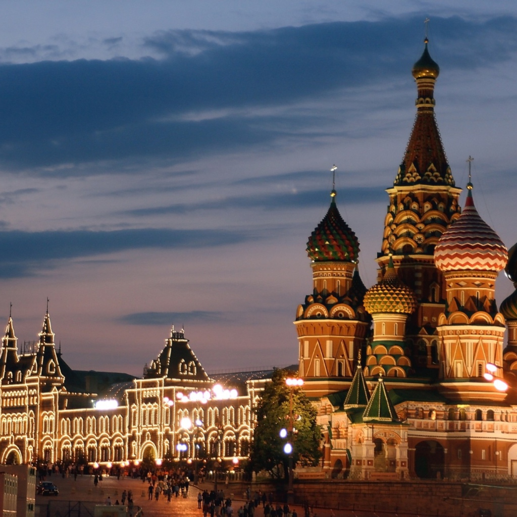 Московский пейзаж вечером