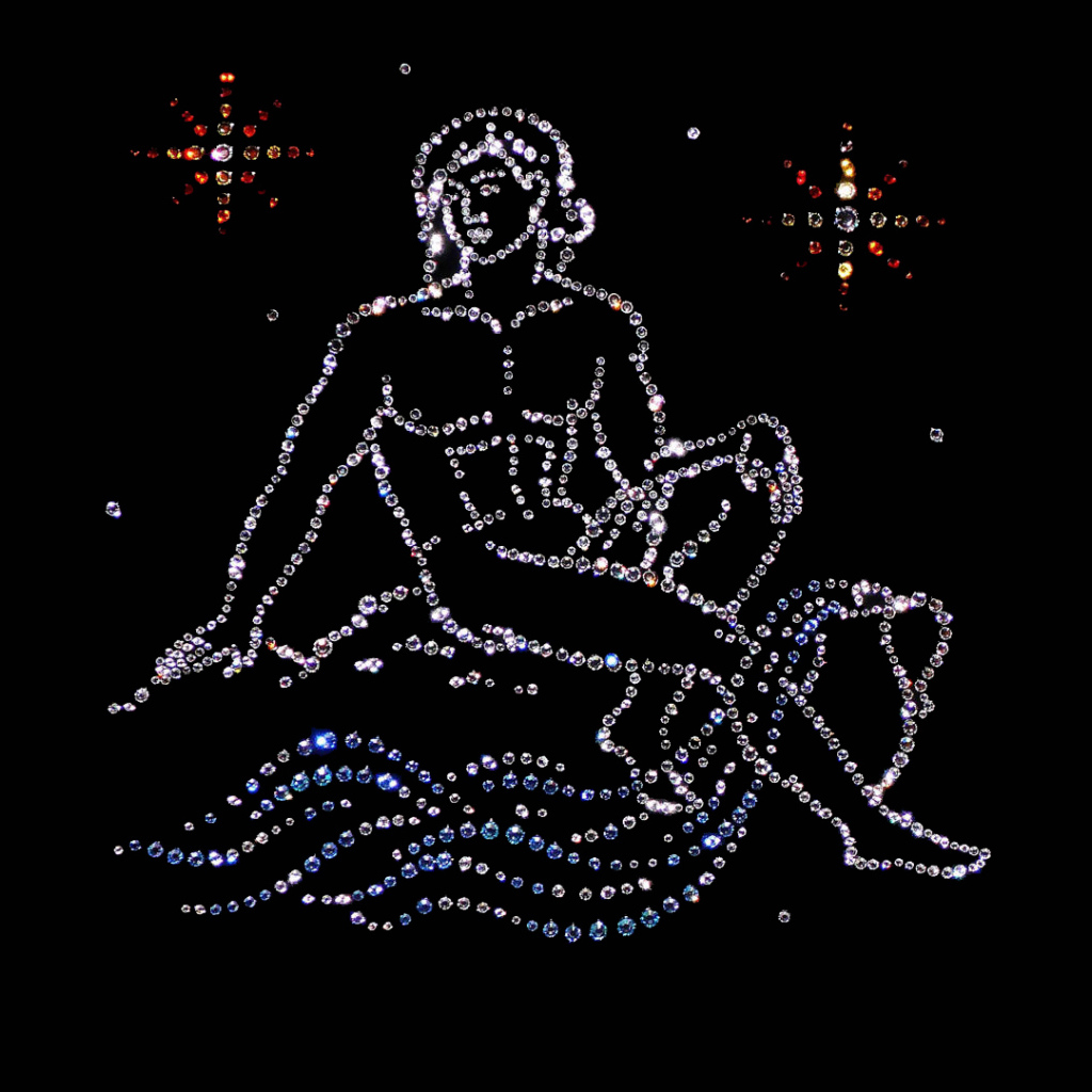 Водолей из драгоценных камней