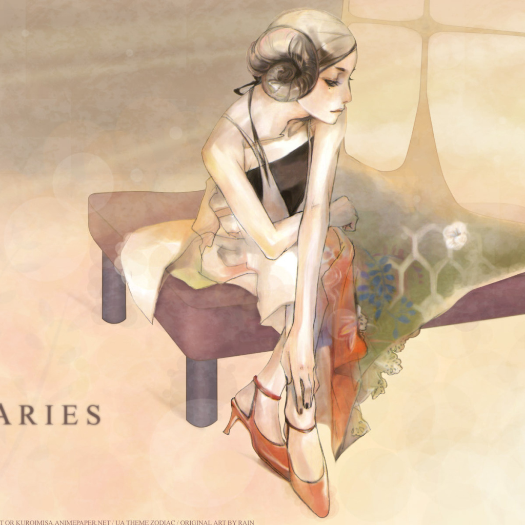 Овен в образе девушки