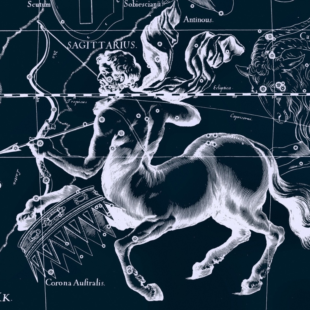 Карта звездного неба стрелец