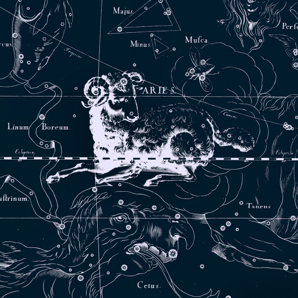 Карта звездного неба, овен