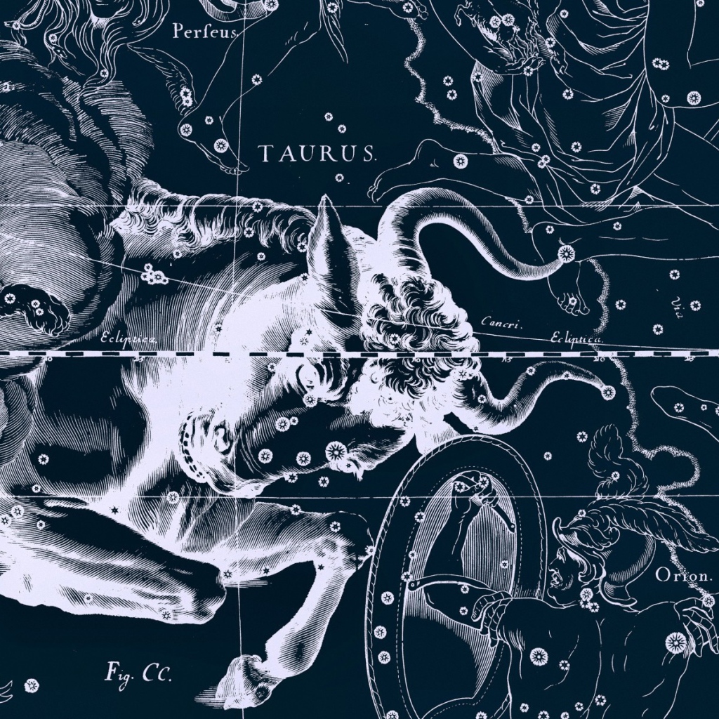 Карта звездного неба, телец