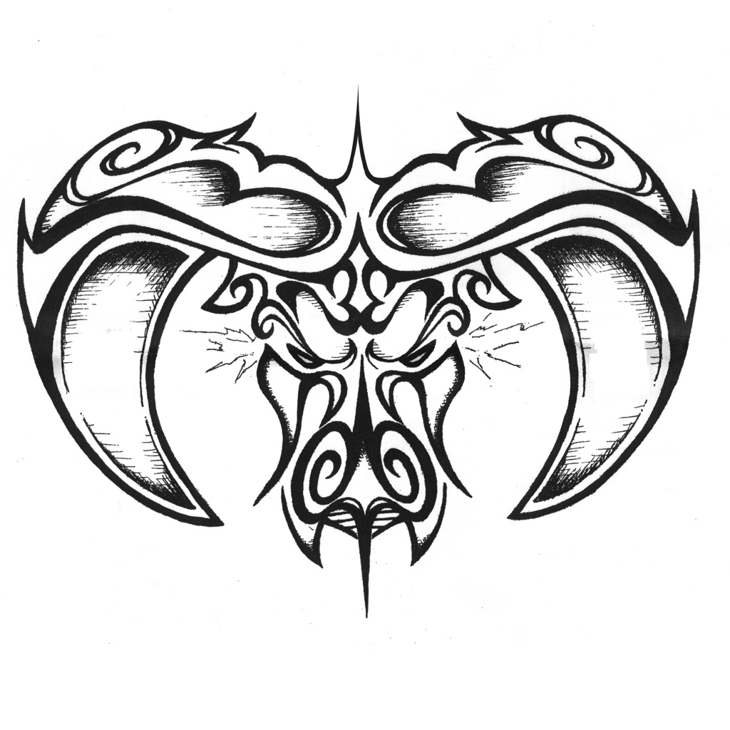 Телец на белом фоне