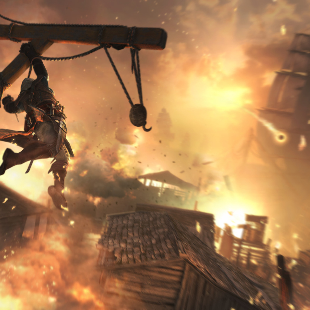 Assassin's creed IV огонь