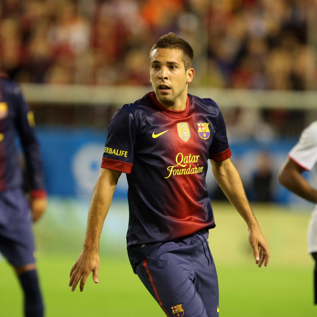 Барселона Хорди Альба в середине игры