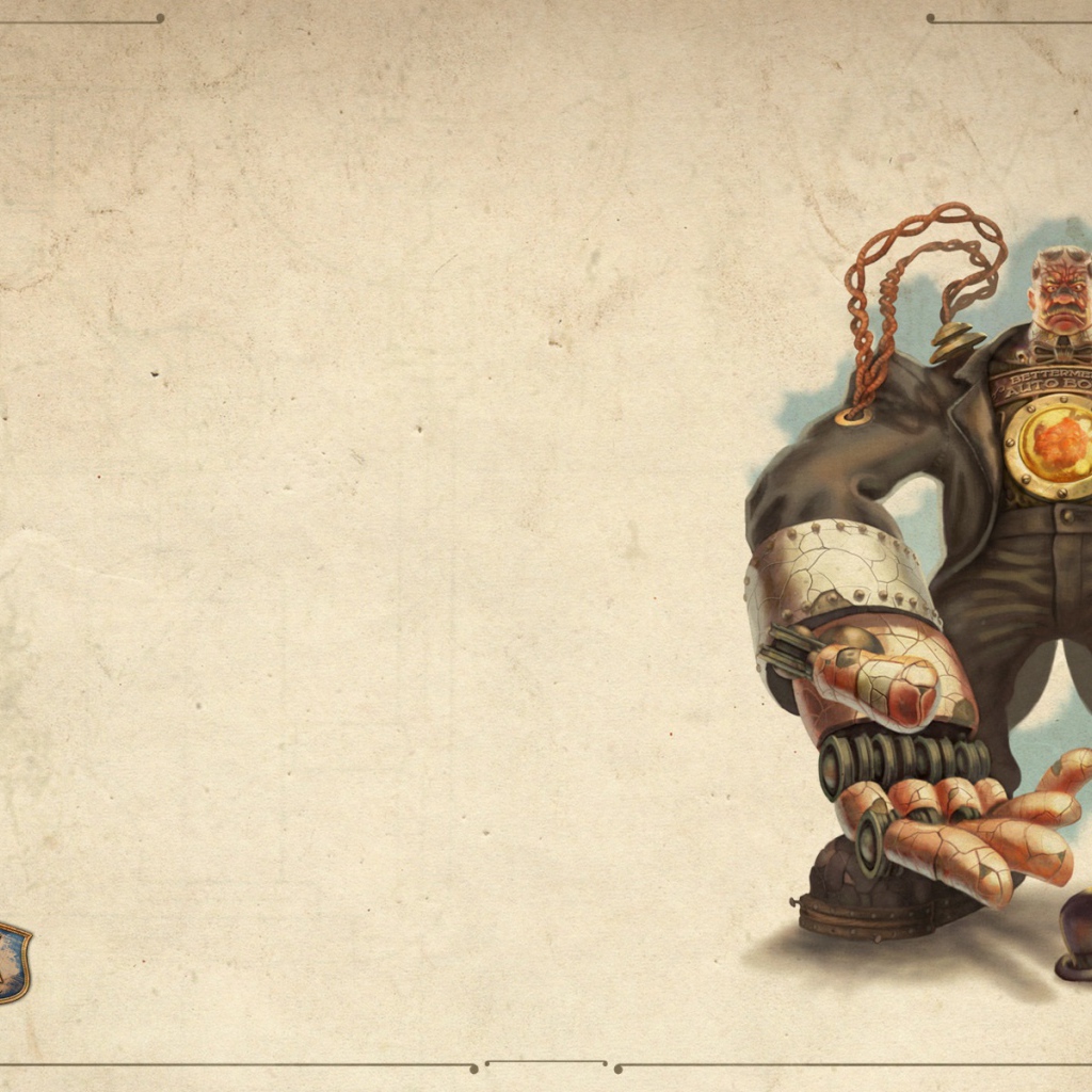 Bioshock Infinite: киборг и мальчик