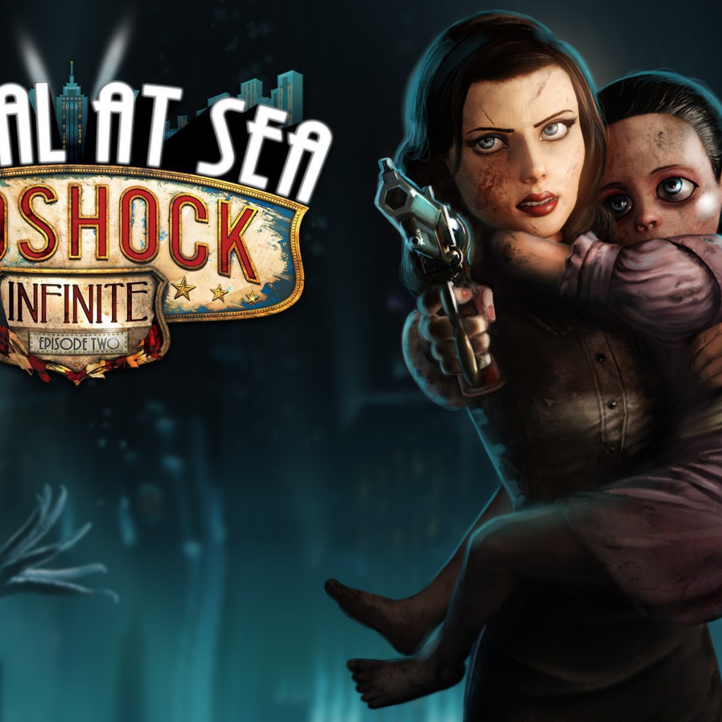 Bioshock Infinite: женщина защищает ребенка