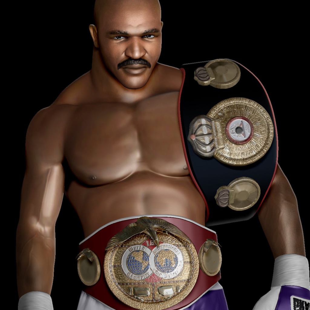 Боксер Эвандер Холифилд 3D