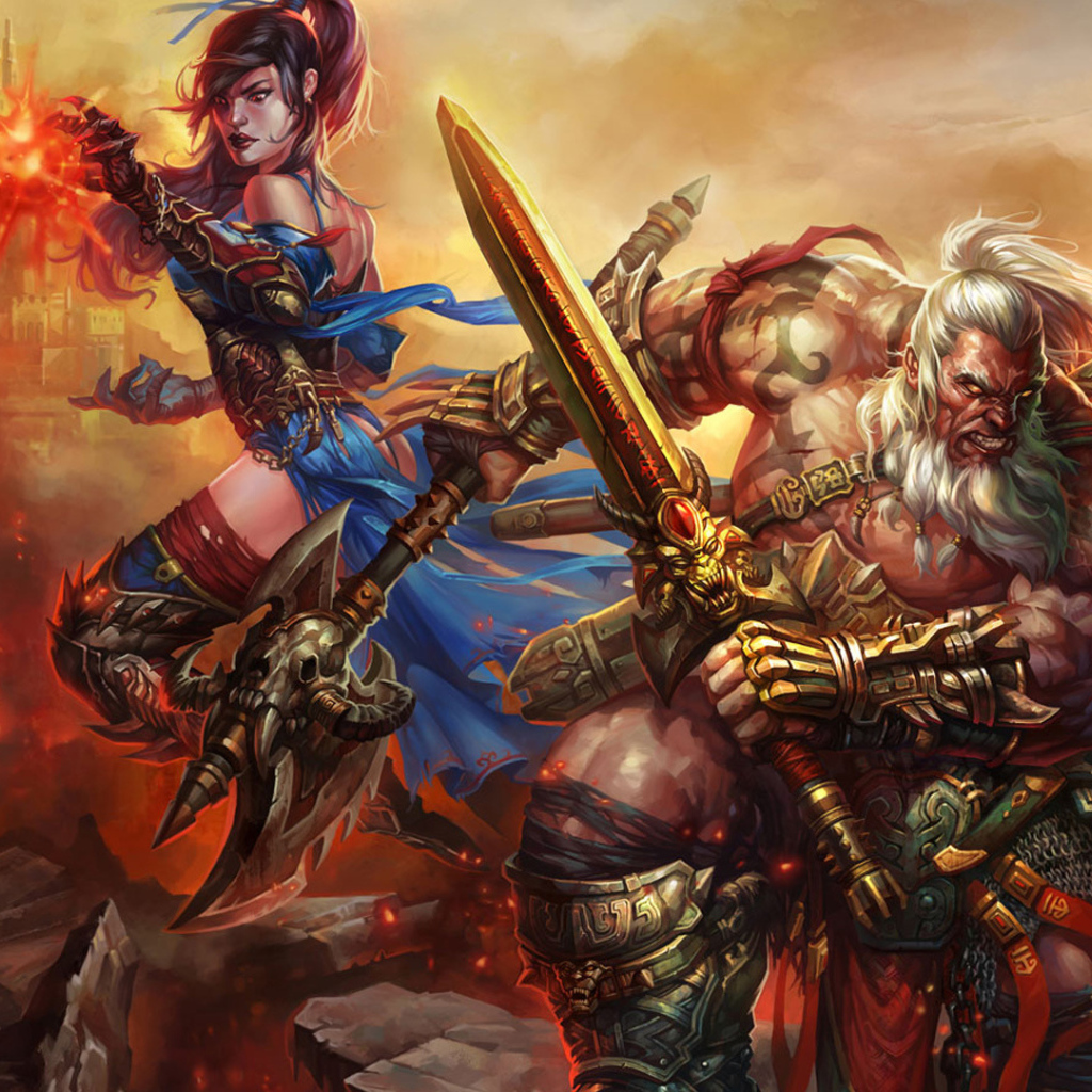 Diablo III: варвар и маг