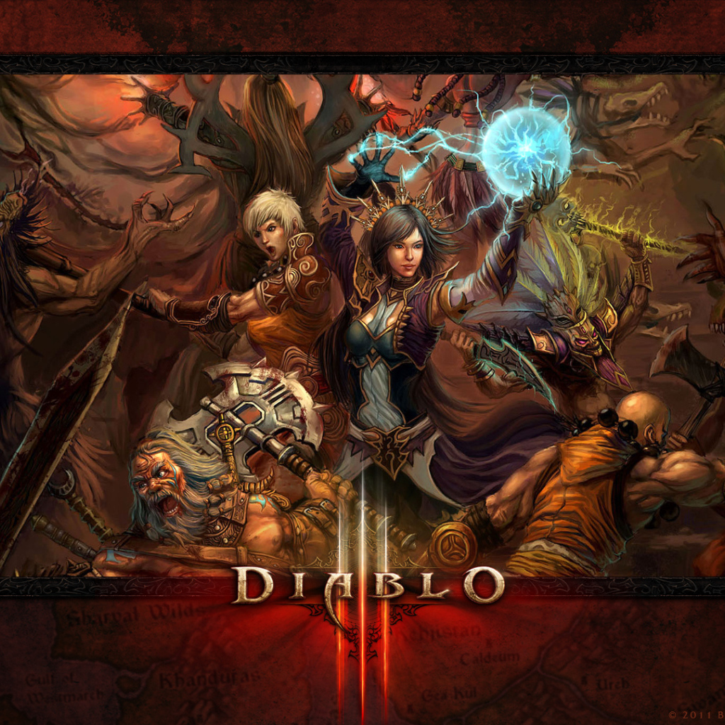 Diablo III: heroes are using their abilities
