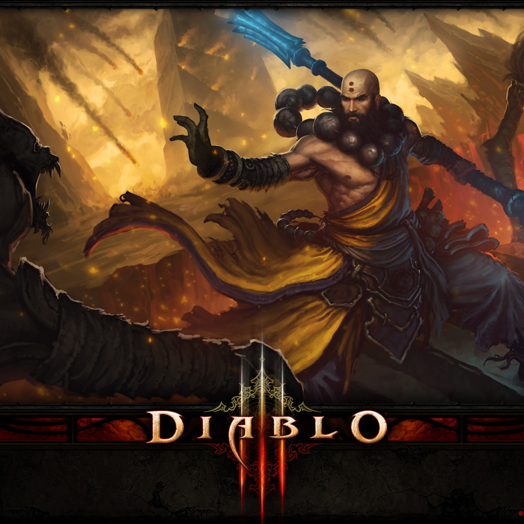 Diablo III: монах использует заклинание