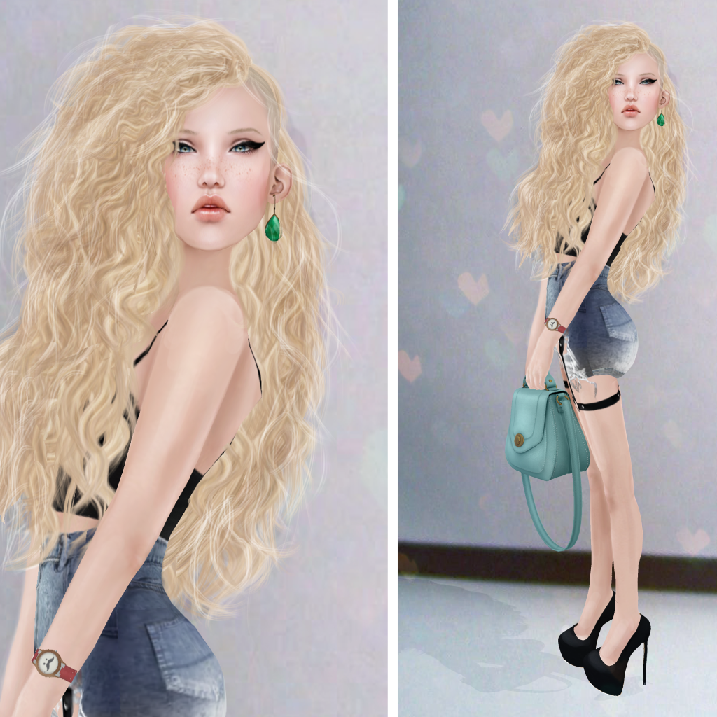 Рисунок, девушка swag