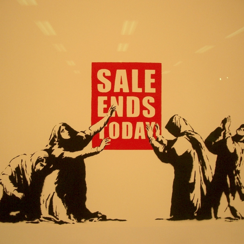 Graffiti, sale ends today, Banksy