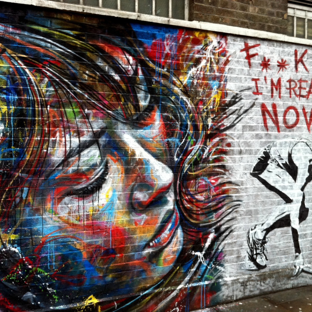 Граффити Лицо девушки