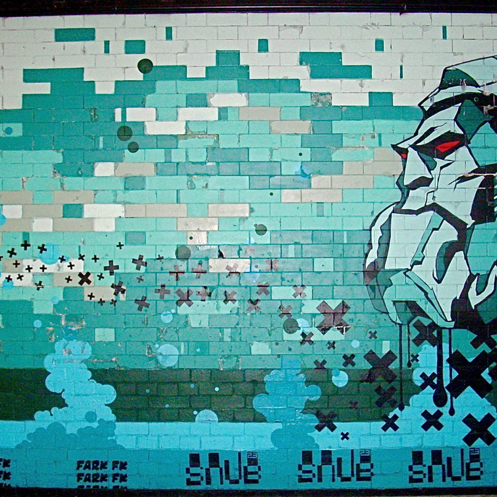 Граффити в стиле аниме