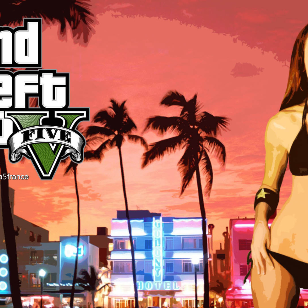 Grand Theft Auto V красотка в черном