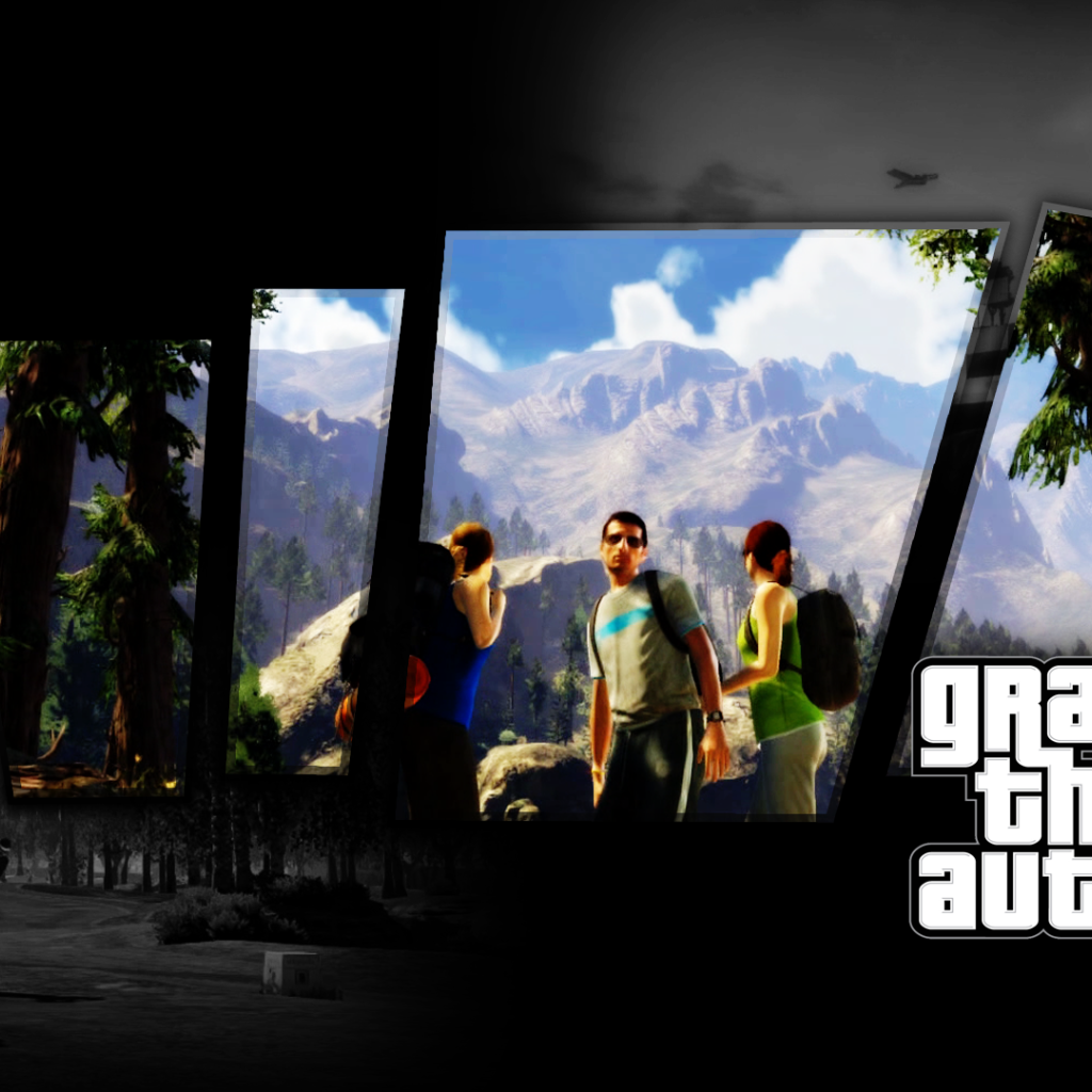 Grand Theft Auto V в черном