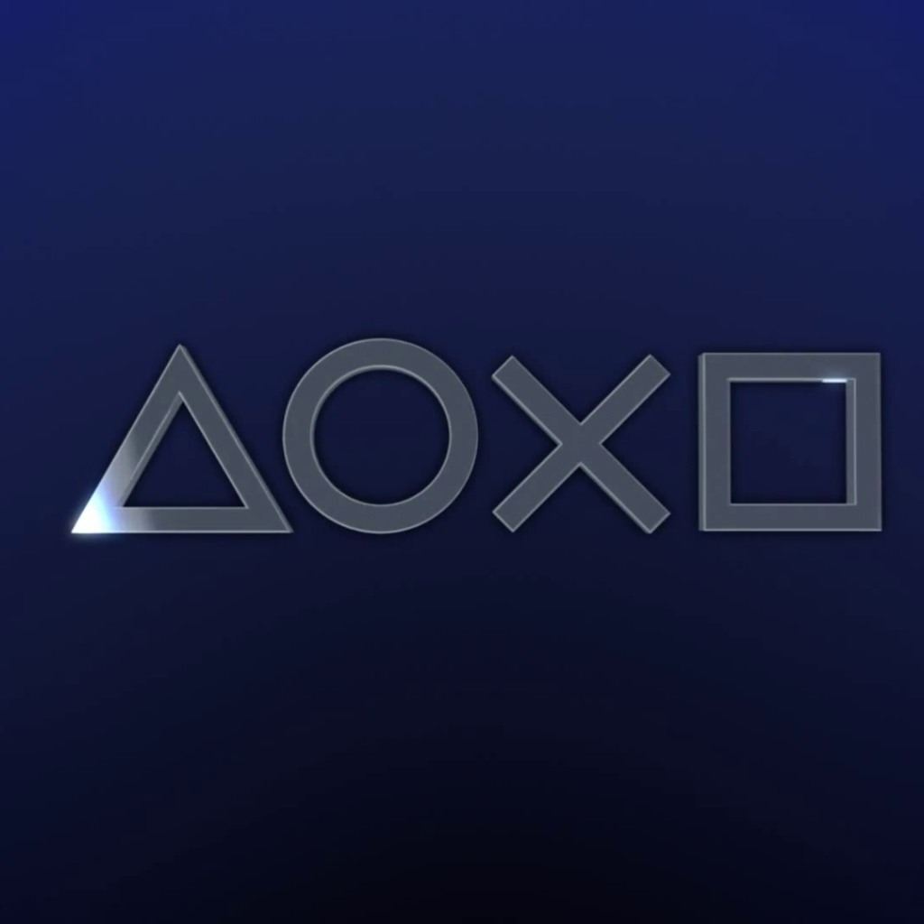 Sony Play Station 4 синий лого