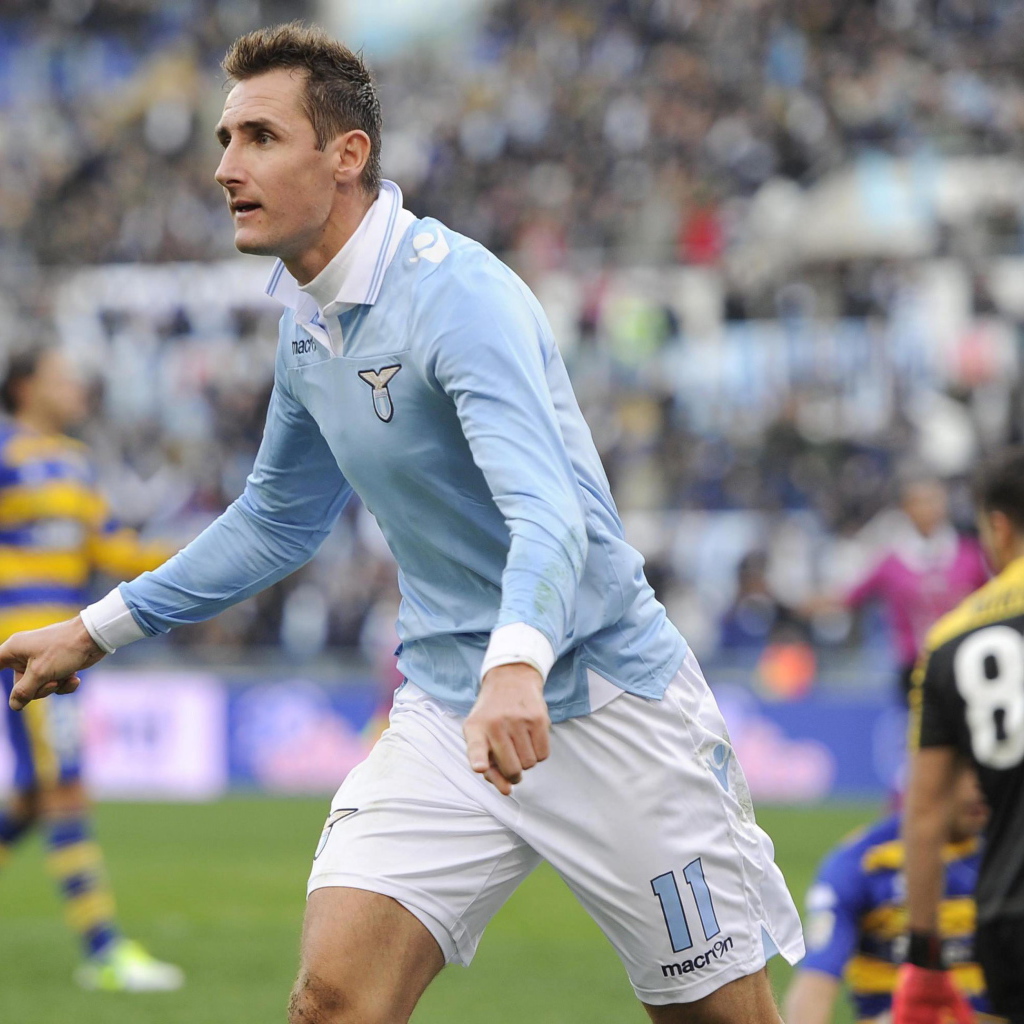 Лацио Мирослав Клозе на поле