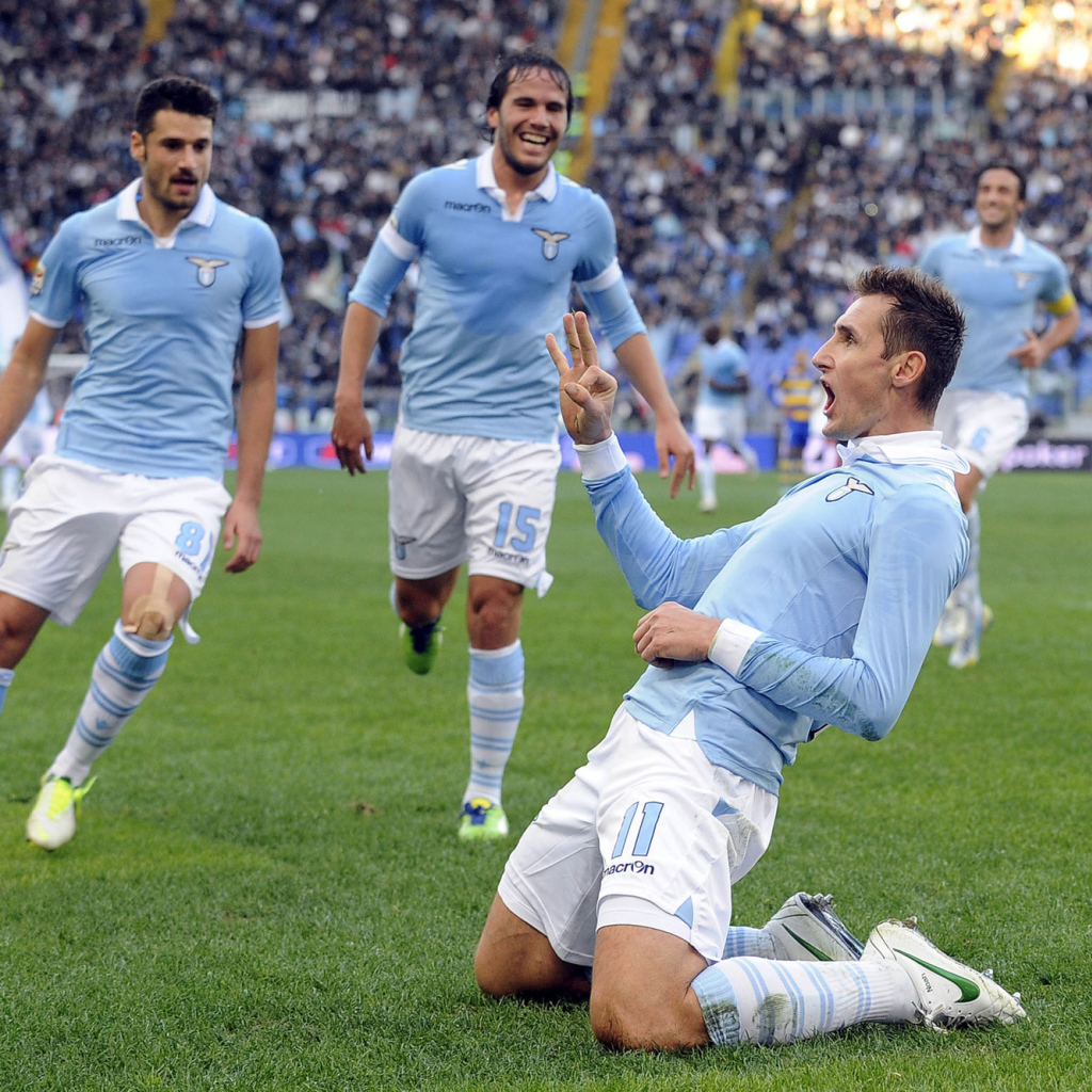 Lazio Miroslav Klose scored a goal