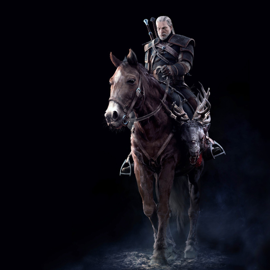 The Witcher 3: Wild Hunt: герой на коне