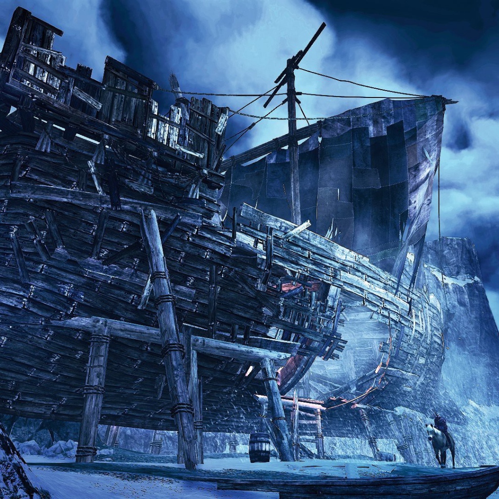 The Witcher 3: Wild Hunt: старый корабль