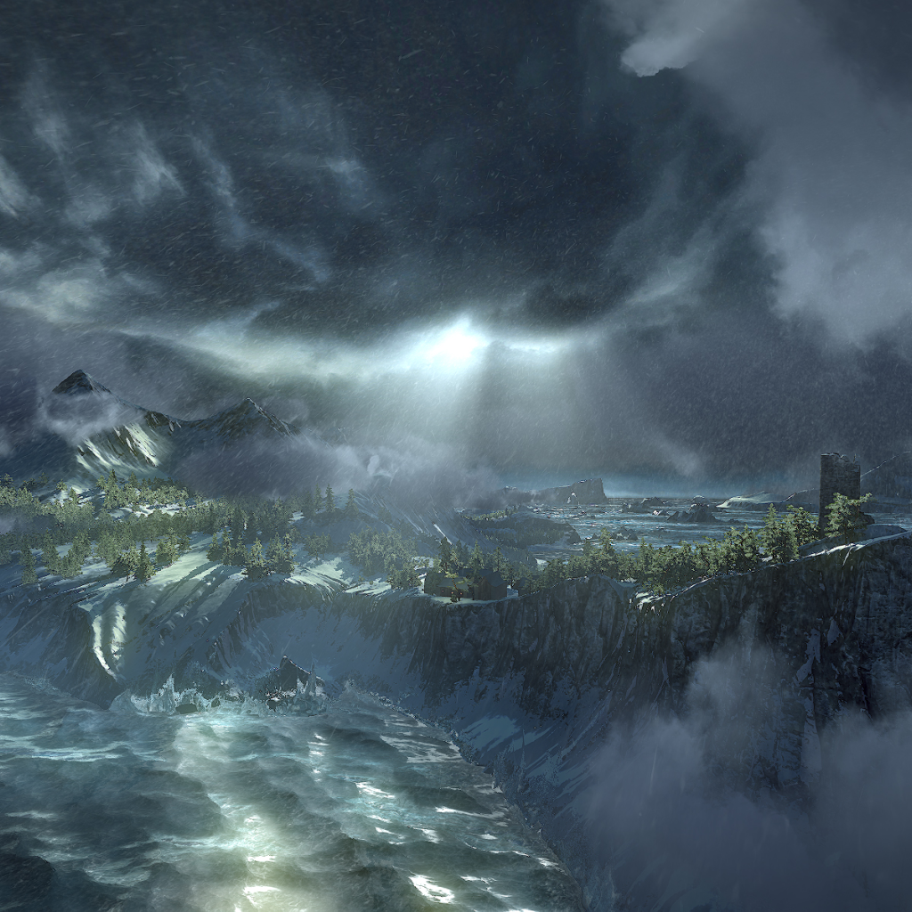 The Witcher 3: Wild Hunt: водопад