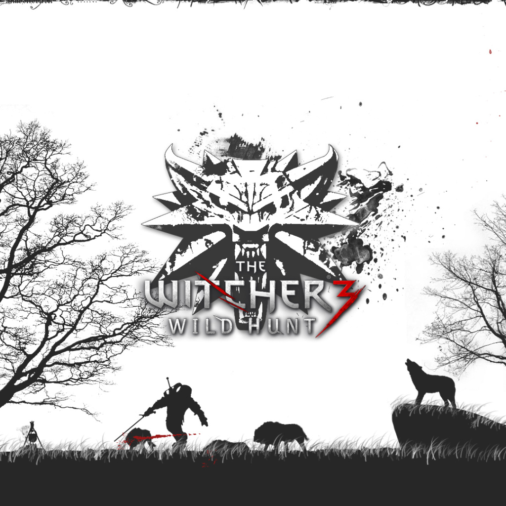 The Witcher 3: Wild Hunt: белые обои
