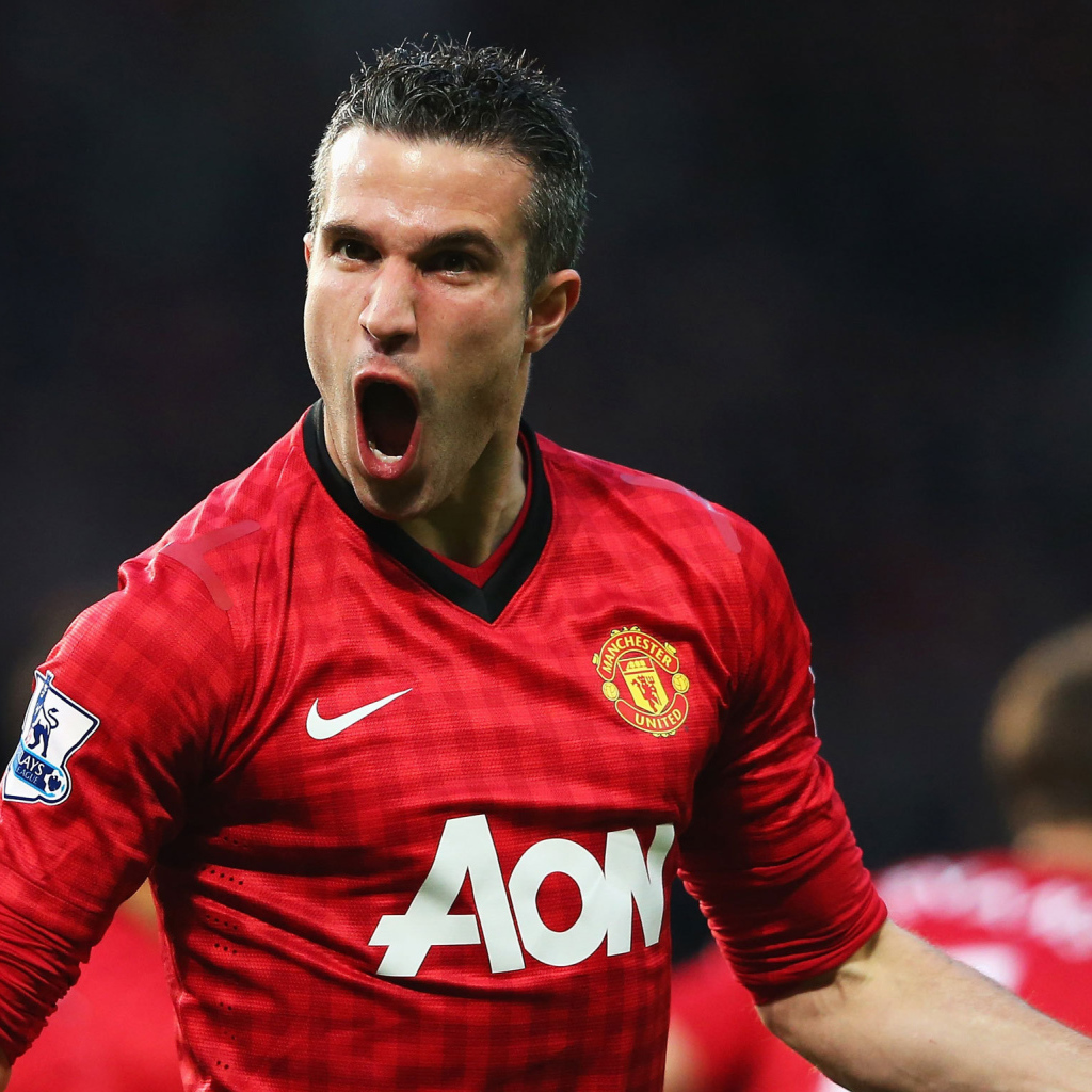 Нападавший номер 20 из Манчестер Юнайтед Робин ван Перси