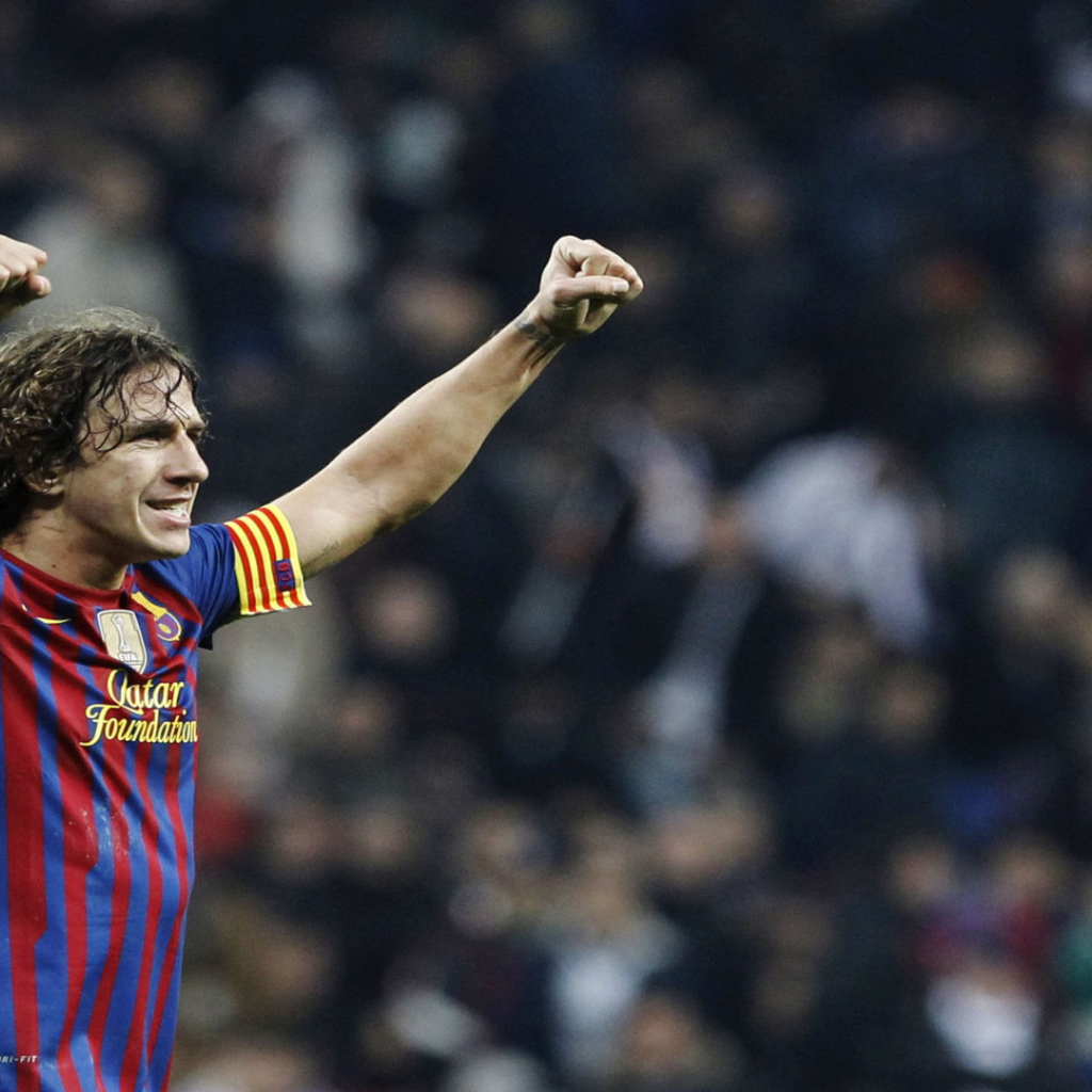 The best football player of Barcelona Carles Puyol