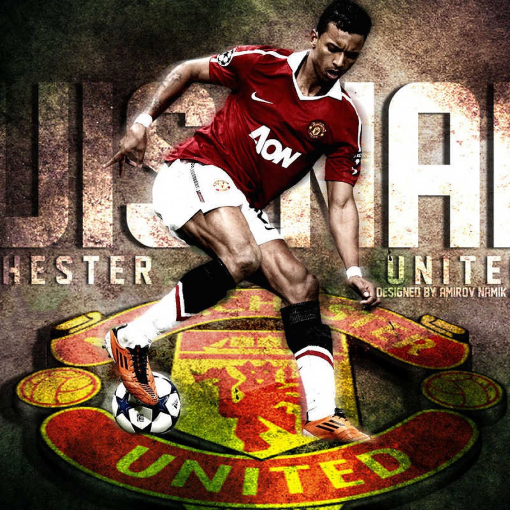 Футболист номер 17 из Манчестер Юнайтед Луиш Нани